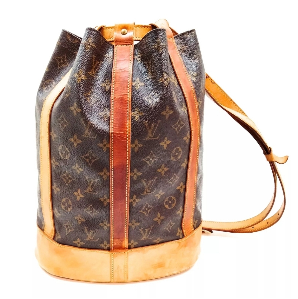 Vintage Louis Vuitton Monogram Randonnee 11"Wx14.5"Hx4